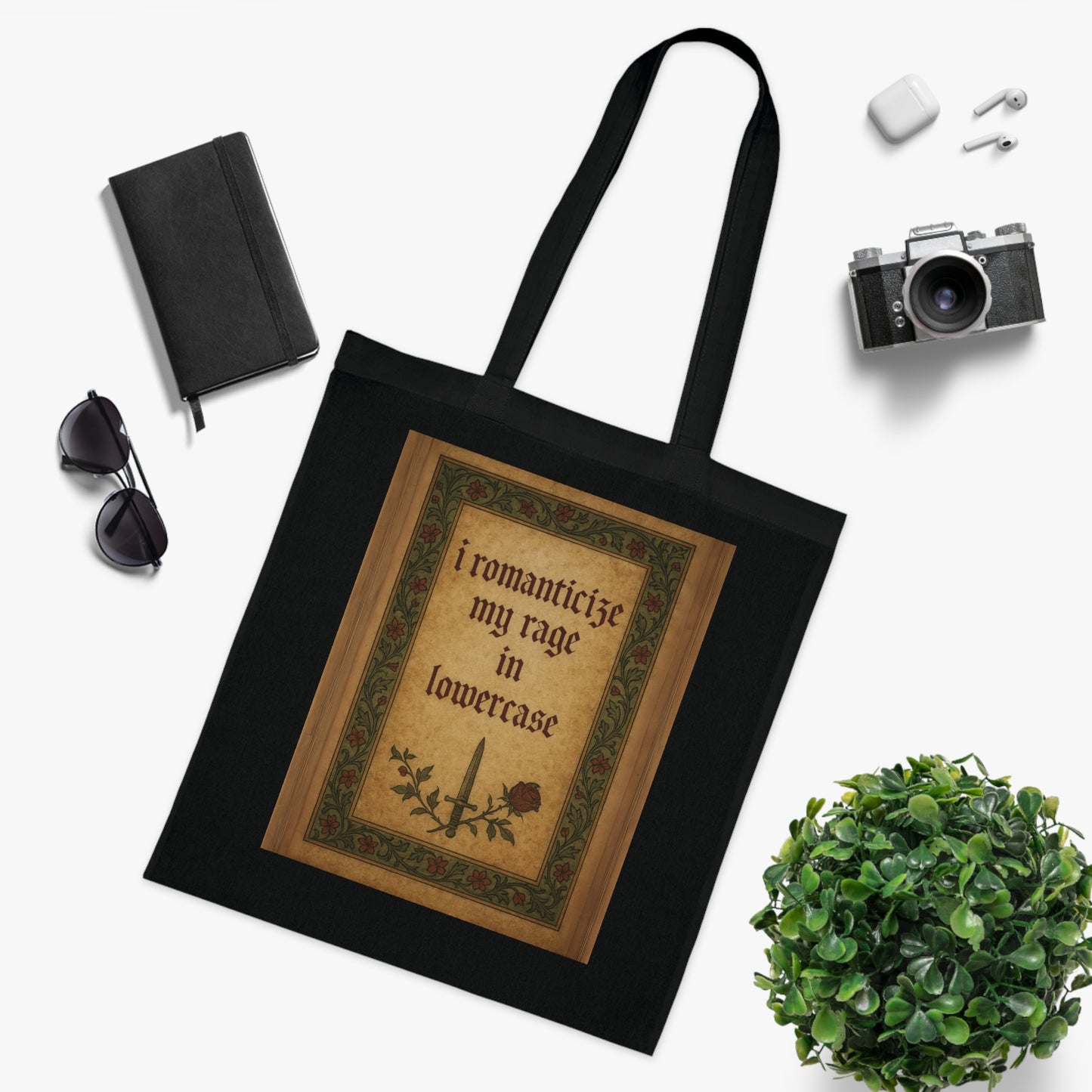 Romantic Rage Cotton Tote Bag | Literary Gift for Book Lovers | Sustainable Tote for Everyday Use | Perfect for Gifts, Shopping, [...]