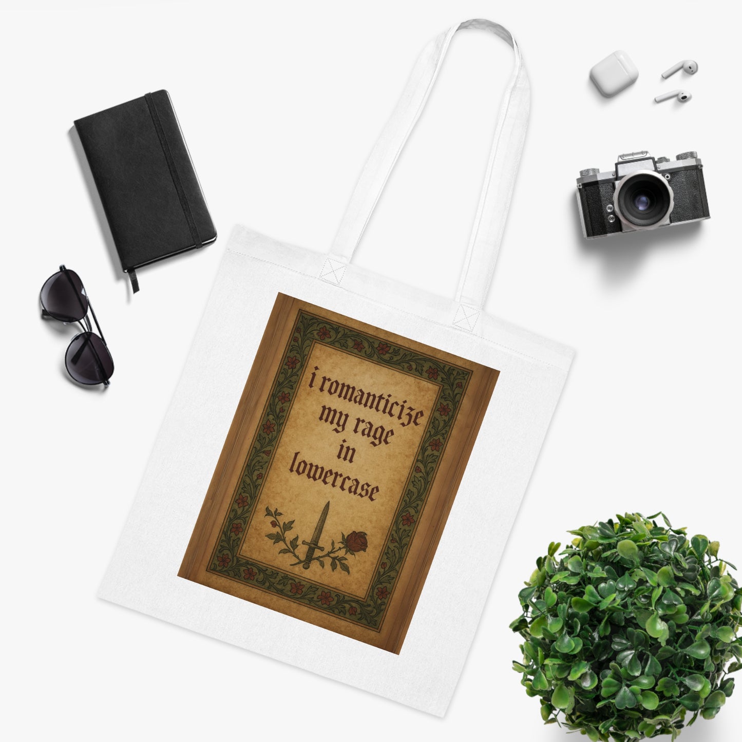 Romantic Rage Cotton Tote Bag | Literary Gift for Book Lovers | Sustainable Tote for Everyday Use | Perfect for Gifts, Shopping, [...]